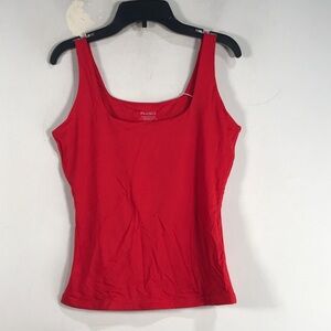 Pumiey Square Neck Tank Top, Women's Size S - Red